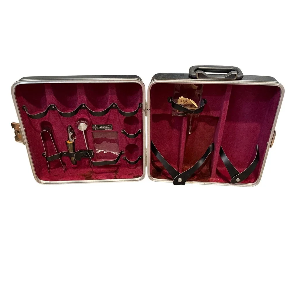 Vintage Excutair‎ 737 Portable Trav-l-Bar Set Travel Kit with Key